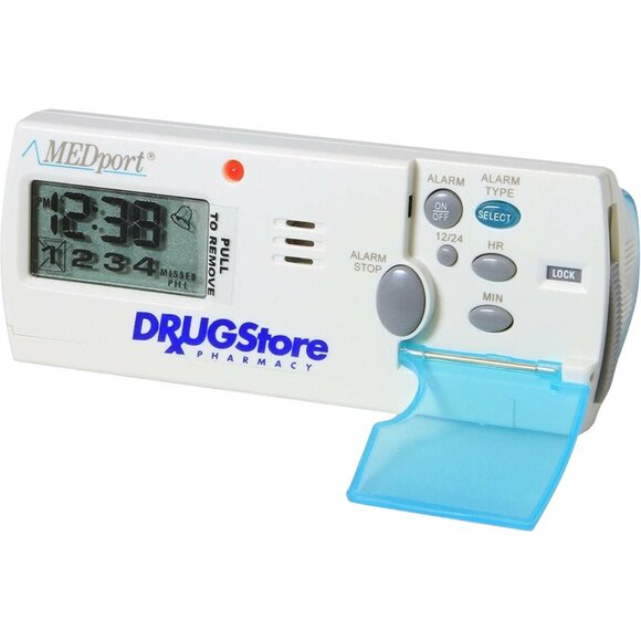 MEDport MEDGlider System 1 Talking Pill Organizer Digital Timer Reminder - Picture 5 of 7